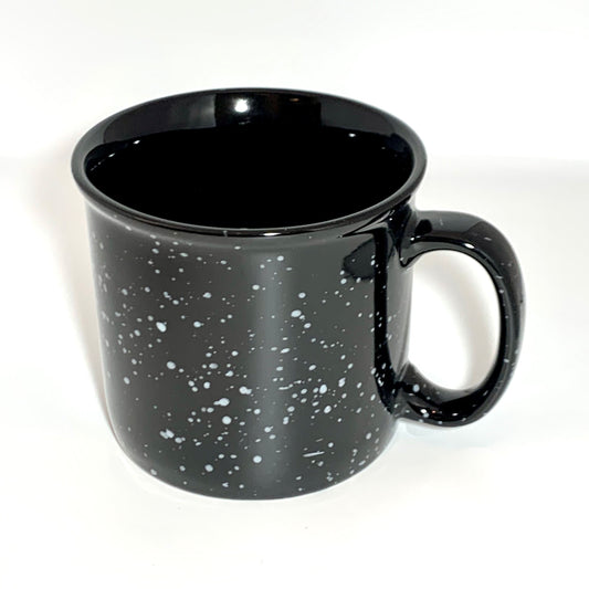 Black Enamel Mug